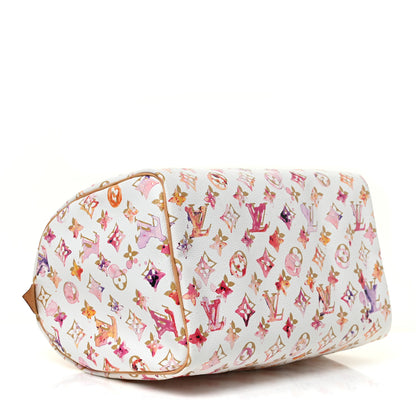 Louis Vuitton Watercolor Aquarelle Speedy 35 White 4 of 9