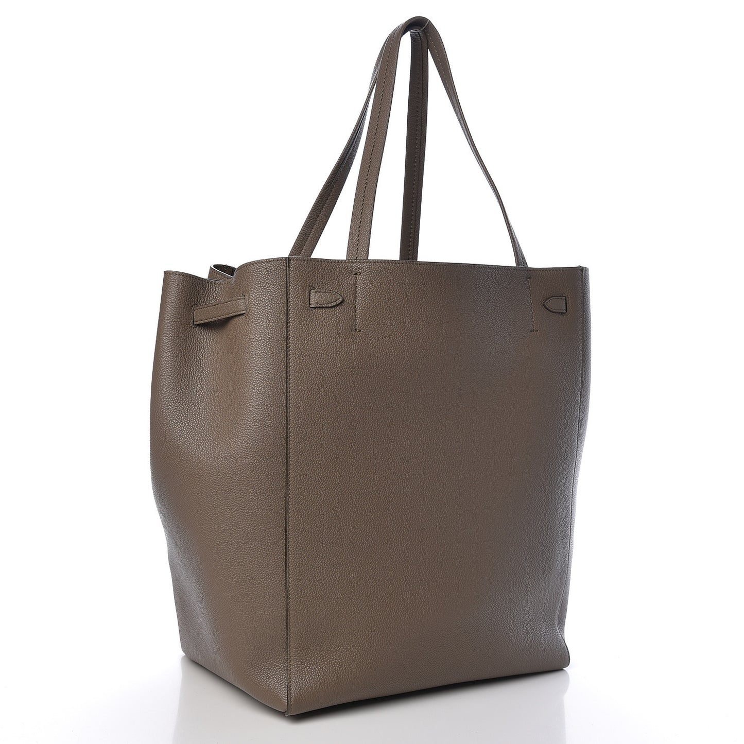 Soft Grained Calfskin Medium Belt Cabas Phantom Taupe