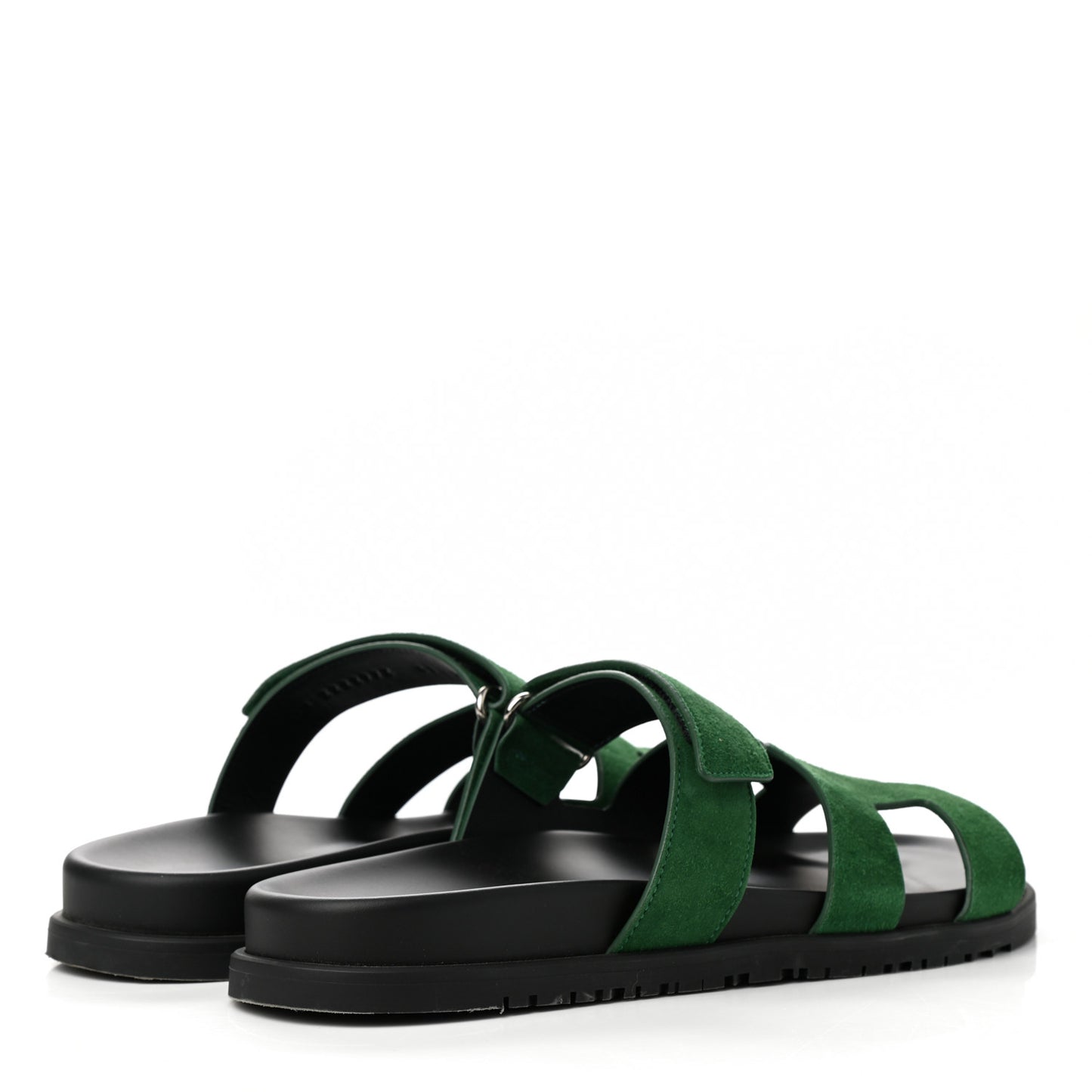 Suede Goatskin Womens Chypre Sandals 41 Vert Electrique