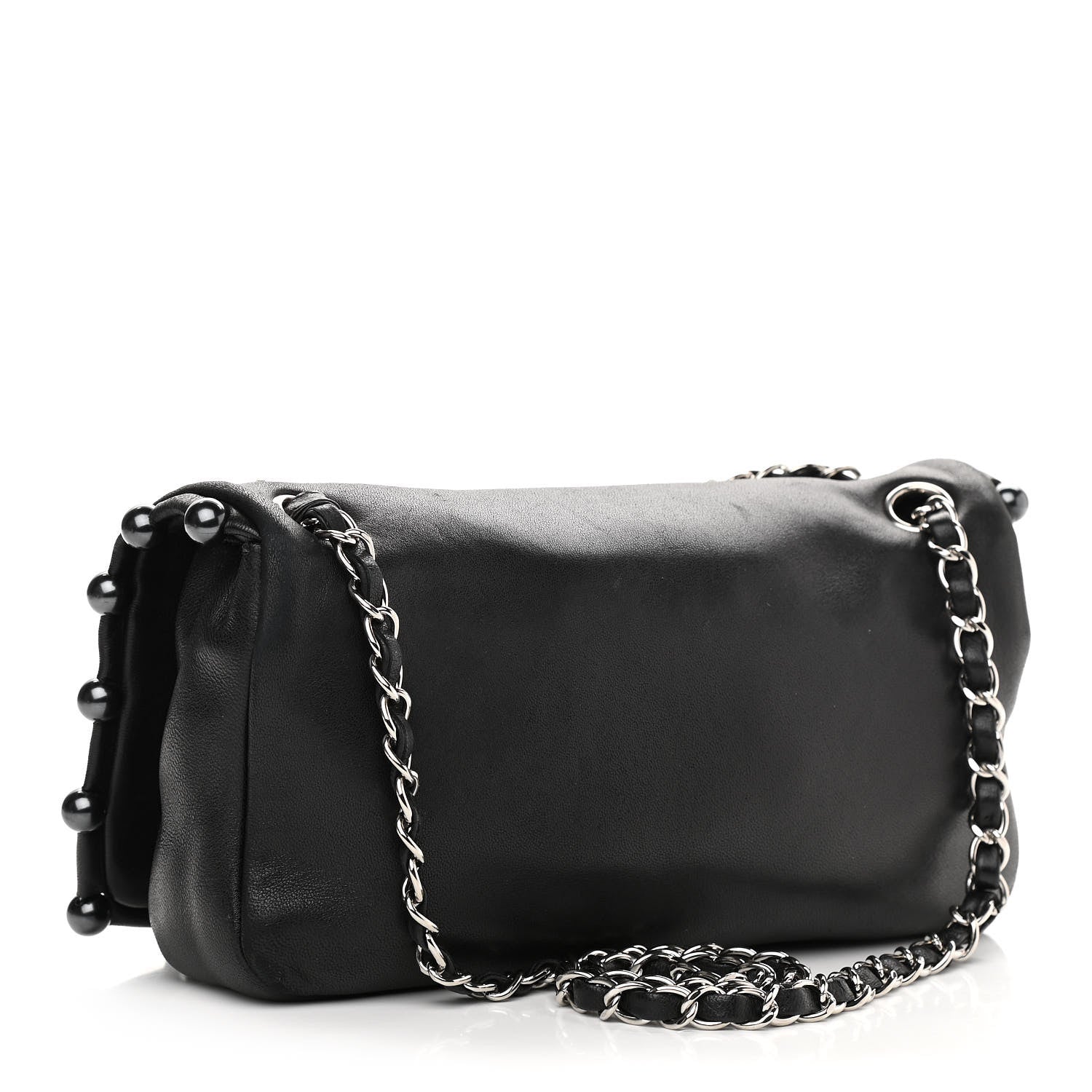 Chanel Lambskin Pearl Obsession Flap Black 3 of 10