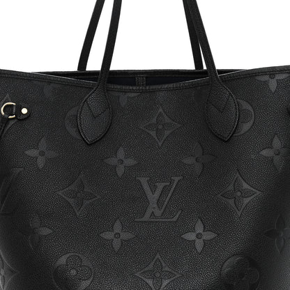 Louis Vuitton Empreinte Monogram Giant Neverfull MM Black 7 of 9