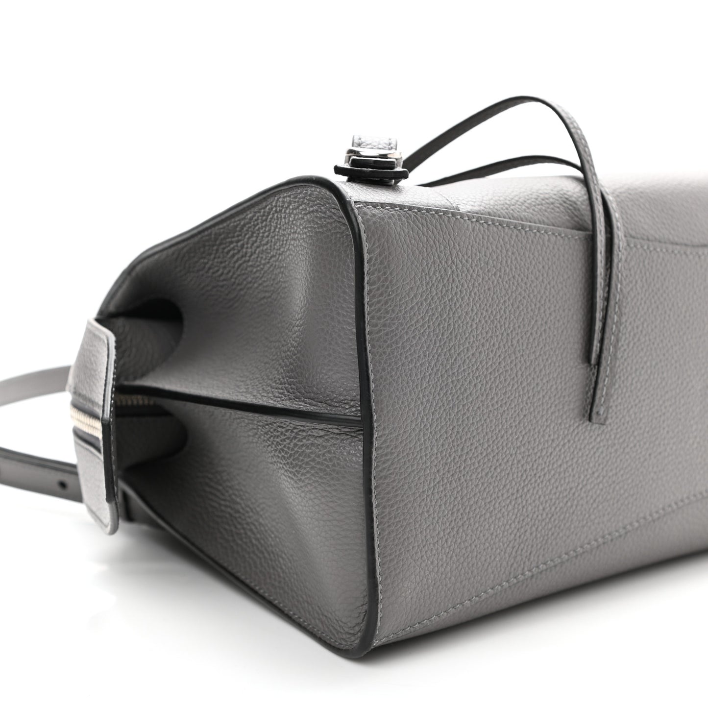 Grained Calfskin Neo Classic Silver Hardware S City Dark Grey