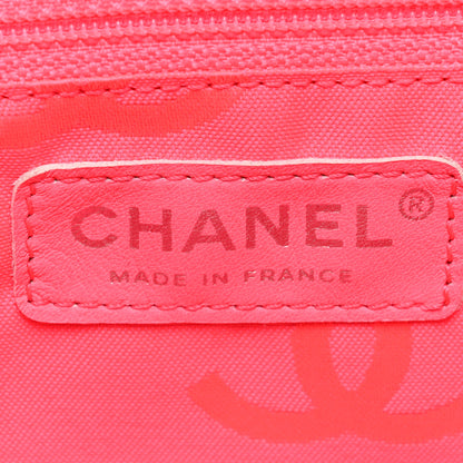 Chanel Calfskin Quilted Large Cambon Bowler White Black 6 of 15