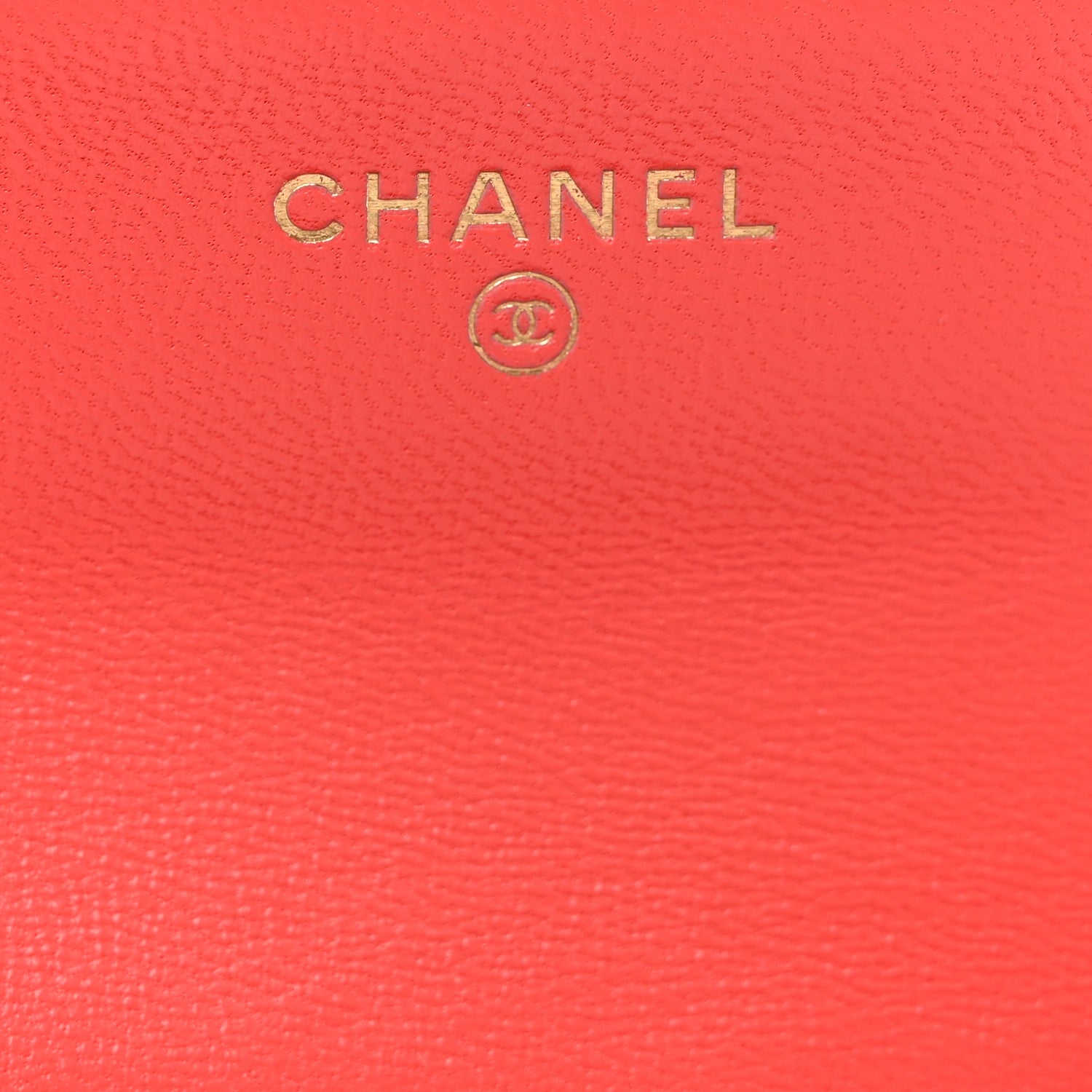 Chanel Lambskin Quilted Flap Card Holder Wallet Coral 7 of 9