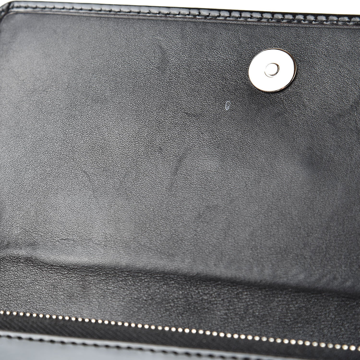 Balenciaga Laminated Calfskin Giant 12 Silver Hardware Money Wallet Black 9 of 10