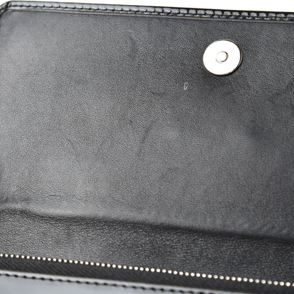 Balenciaga Laminated Calfskin Giant 12 Silver Hardware Money Wallet Black 9 of 10