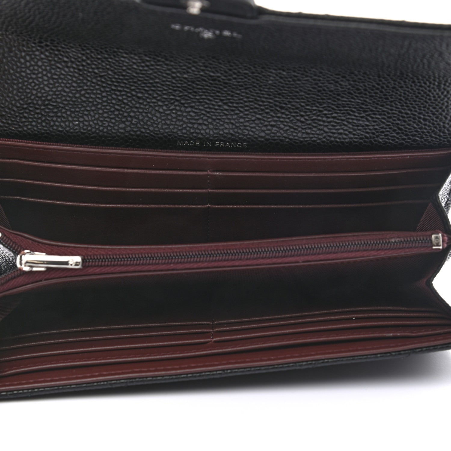 Chanel Caviar Quilted Large Gusset Flap Wallet Black 5 of 8