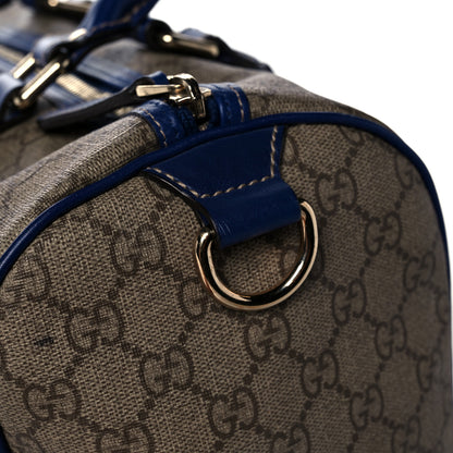 Gucci GG Plus Monogram Medium Boston USA Flag Unicef Duffle Blue 21 of 29