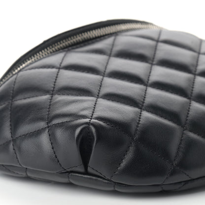 Chanel Lambskin Quilted Waist Belt Bag Black 8 of 9