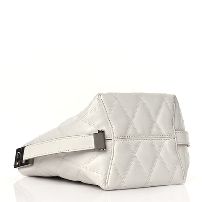 Givenchy Lambskin Quilted Mini GV Bucket Bag White 4 of 10