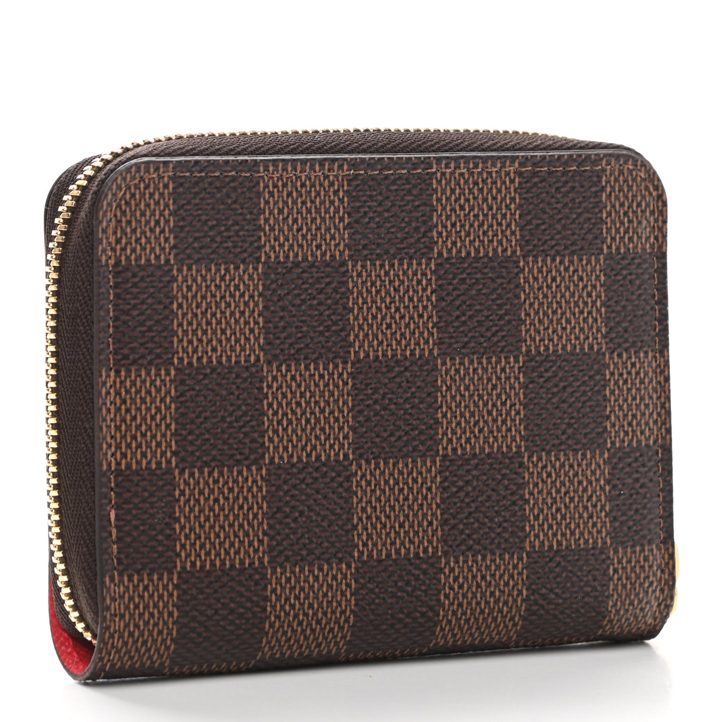 Damier Ebene 2021 Christmas Animation London Zippy Coin Purse Red