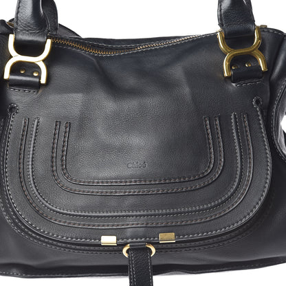 Chloe Calfskin Medium Marcie Satchel Black 17 of 17