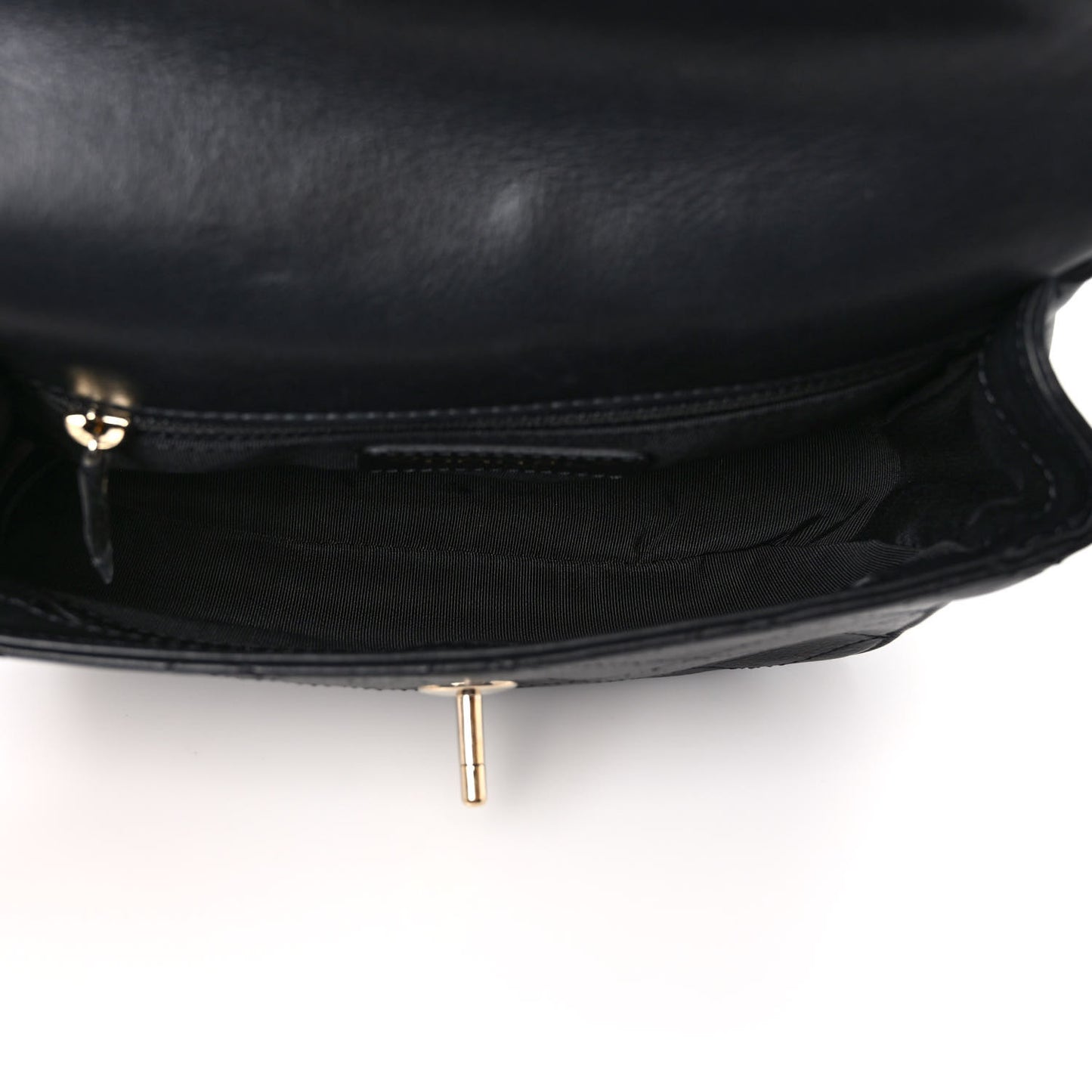 Calfskin Stitched Coco Curve Waist Bag Black
