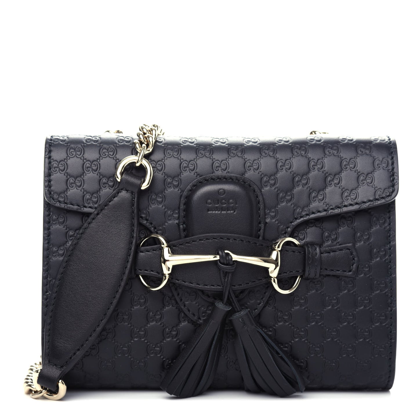 Microguccissima Mini Emily Shoulder Bag Black