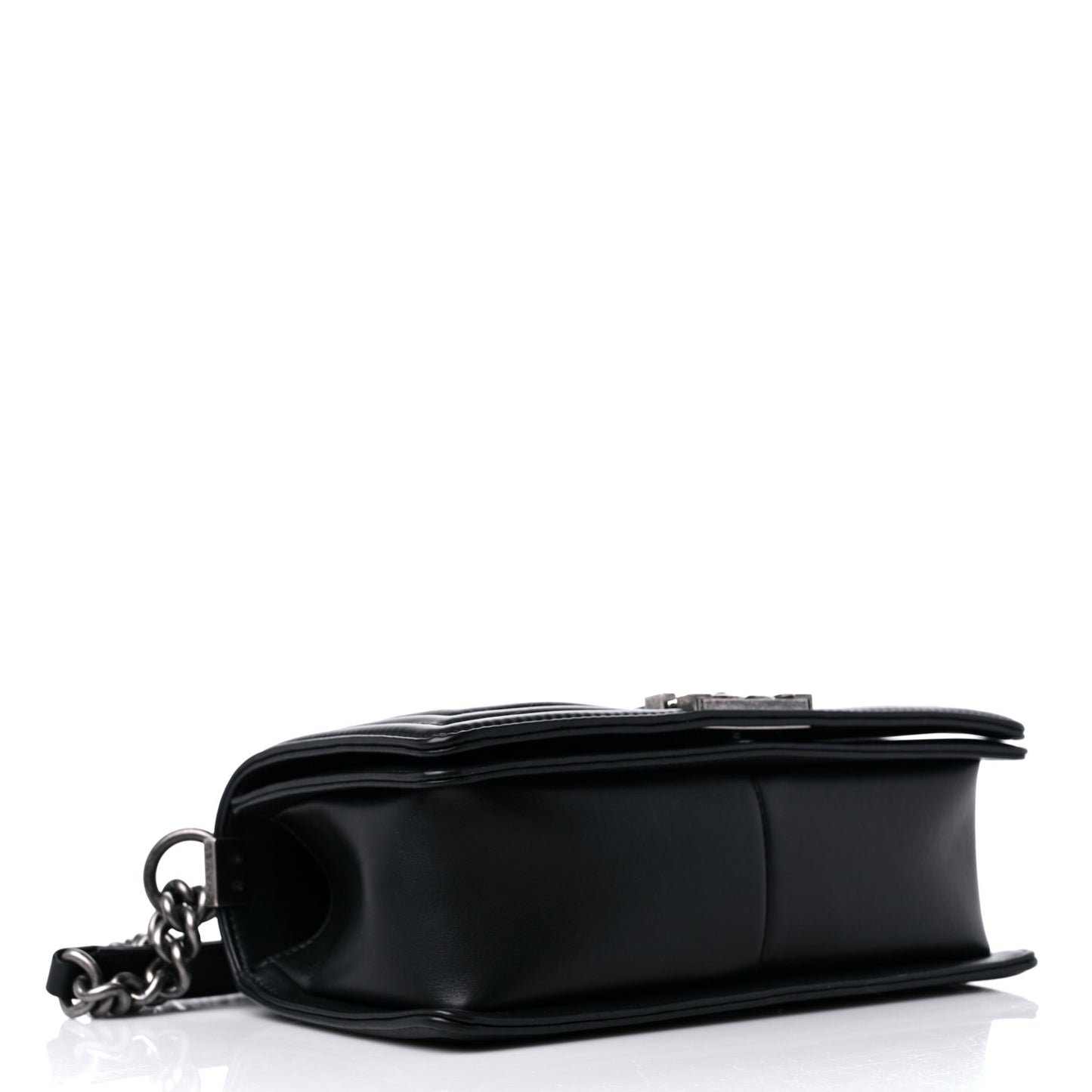 Calfskin Quilted Medium Boy Flap Black