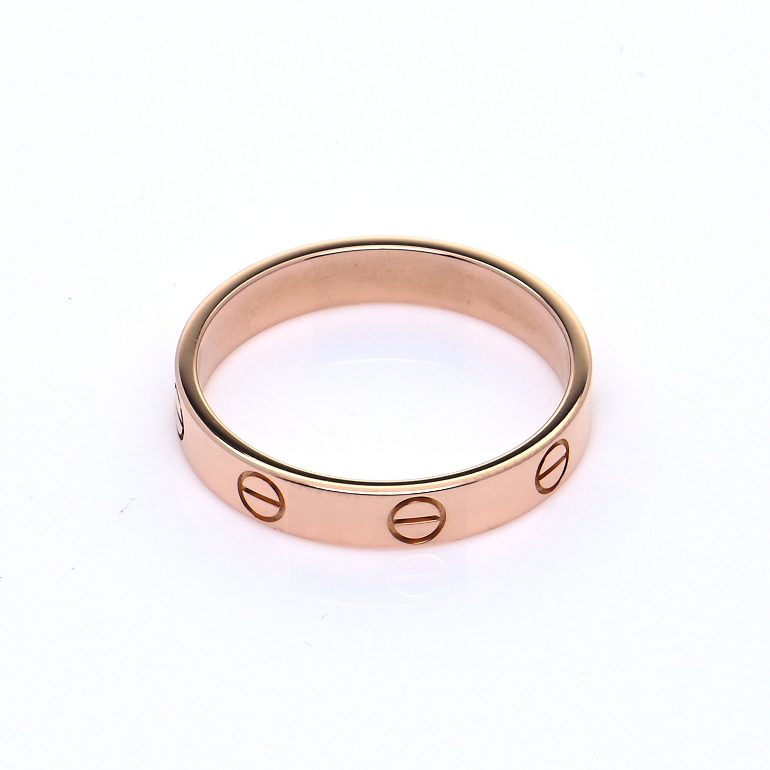 Cartier 18K Pink Gold 3.5mm LOVE Wedding Band Ring 57 8 8 of 13