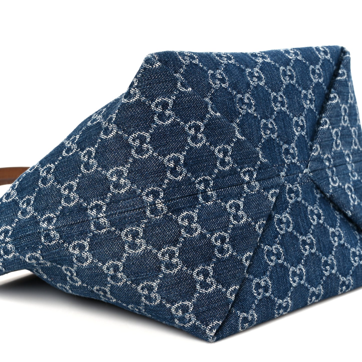 New Denim GG Monogram Calfskin Small Totissima Tote Blue