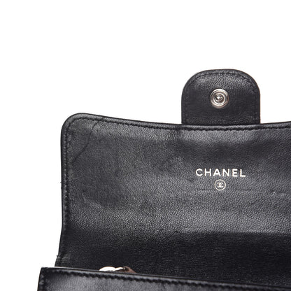 Chanel Lambskin Quilted Small Flap Wallet Black 10 of 11