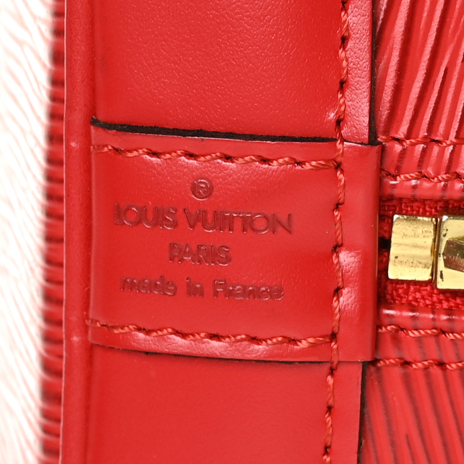 Louis Vuitton Epi Alma PM Castillan Red 7 of 8