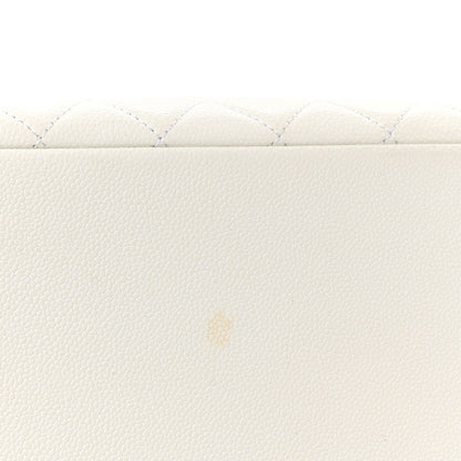 Chanel Caviar Quilted Grand Shopping Tote GST White 11 of 15