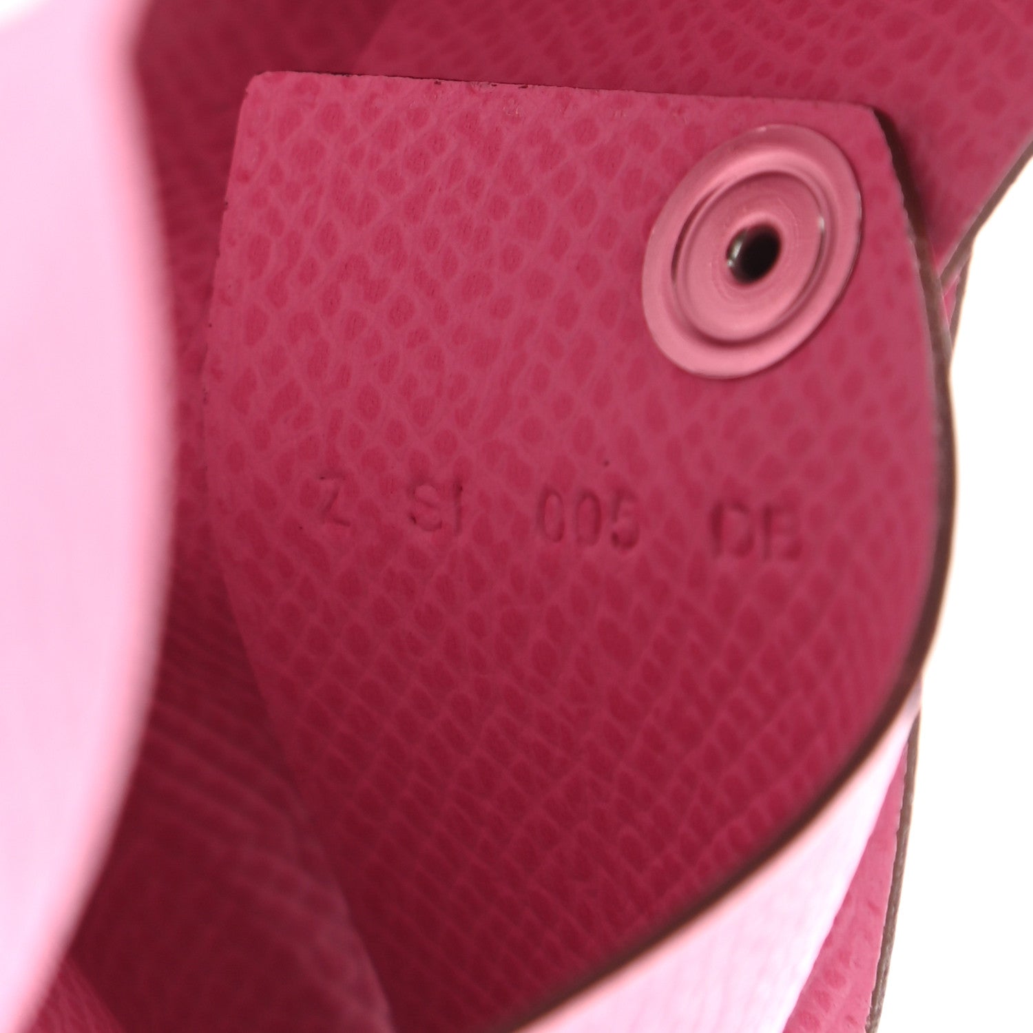 Hermes Epsom Calvi Card Case 5P Pink 7 of 7