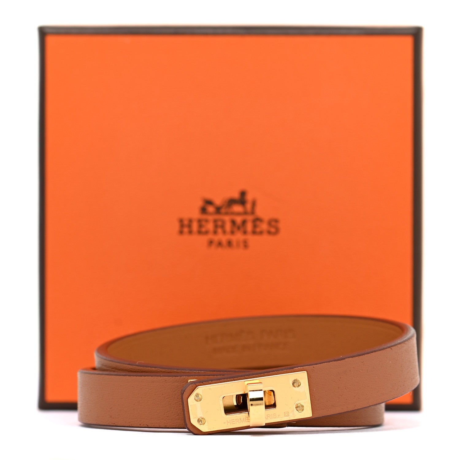 Hermes Swift Kelly Double Tour Bracelet T2 Gold 7 of 7