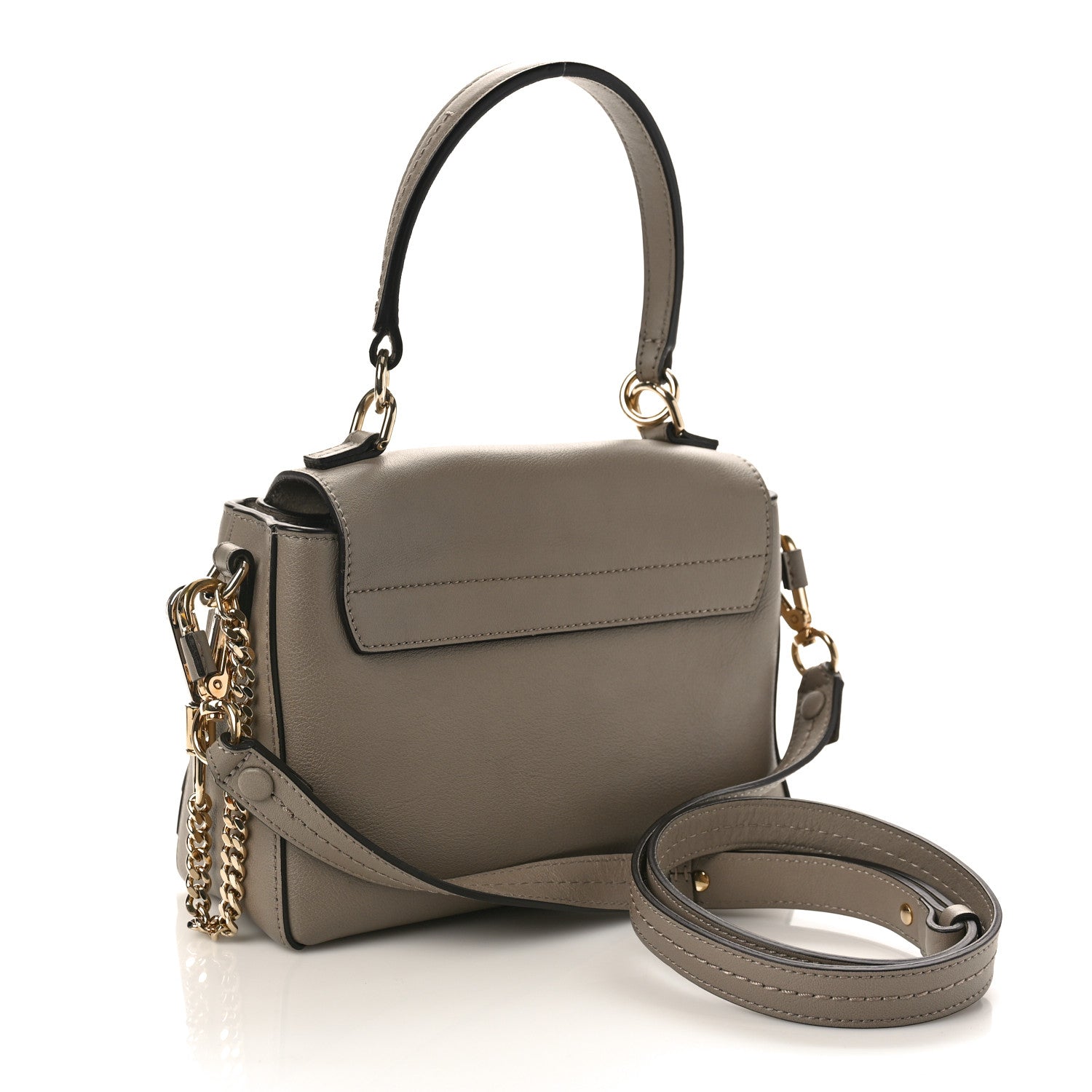 Chloe Calfskin Mini Faye Day Shoulder Bag Motty Grey 2 of 9