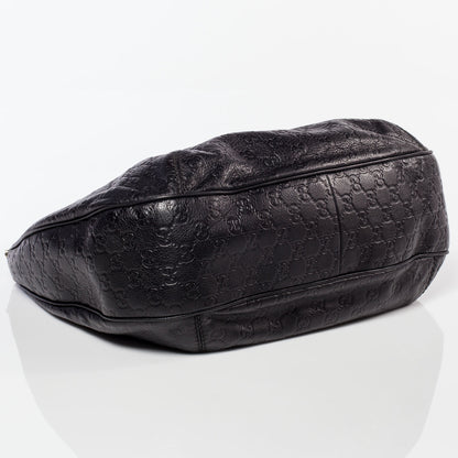 Gucci Guccissima New Ladies Web Hobo Black 5 of 9