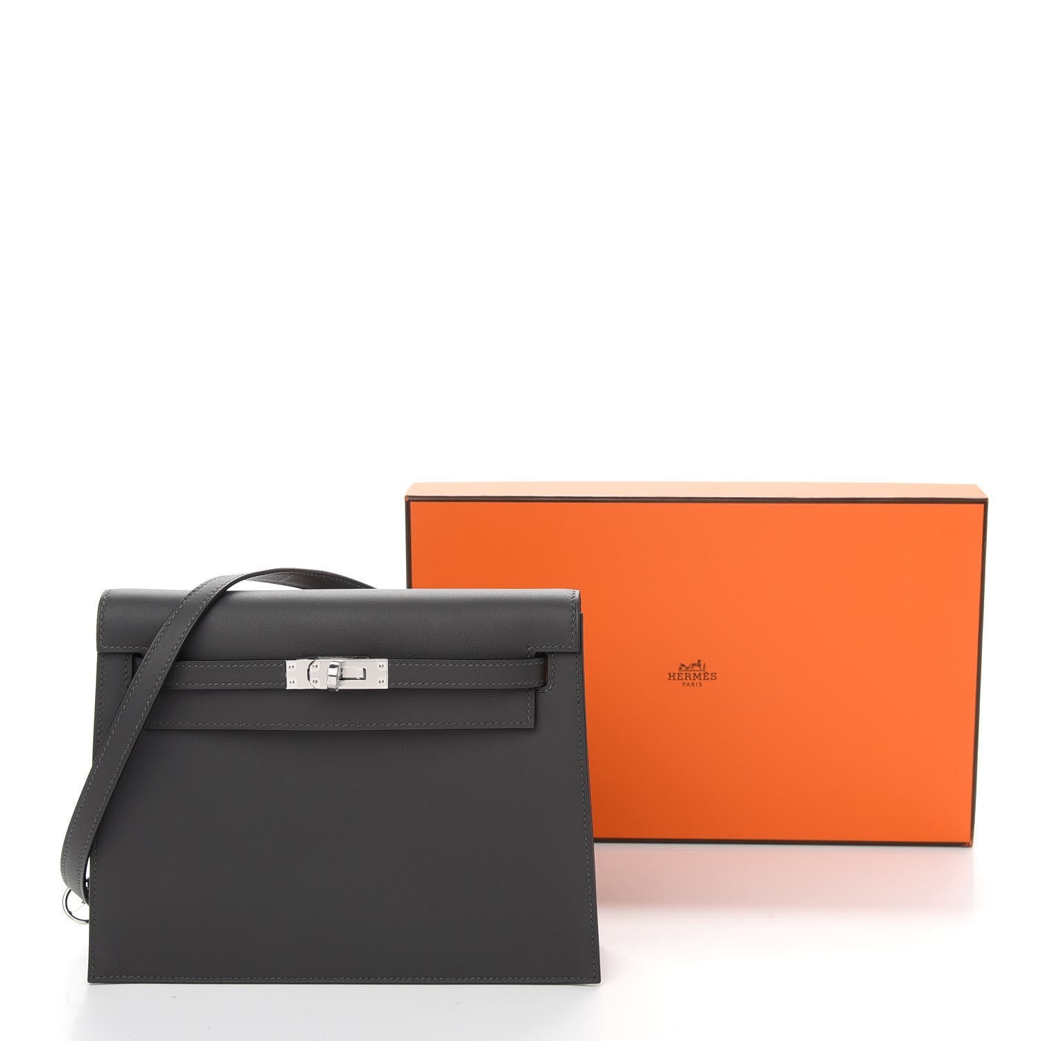 Hermes Swift Kelly Danse II Belt Bag Graphite 10 of 10