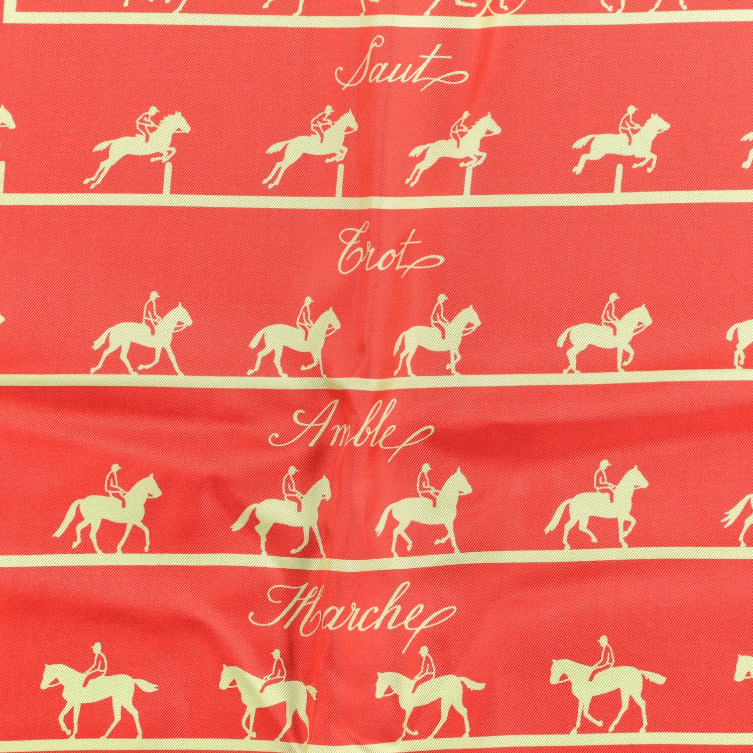 Hermes Silk Saut Galop Canter Scarf 90 3 of 4