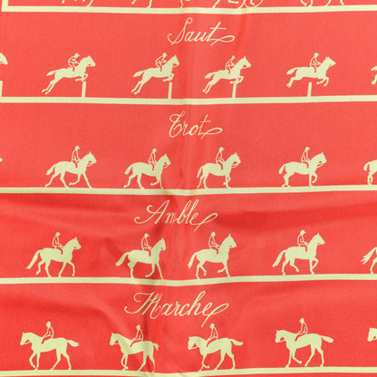 Hermes Silk Saut Galop Canter Scarf 90 3 of 4