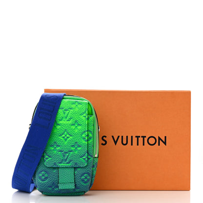 Louis Vuitton Taurillon Illusion Double Phone Case Bleu Vert 11 of 11
