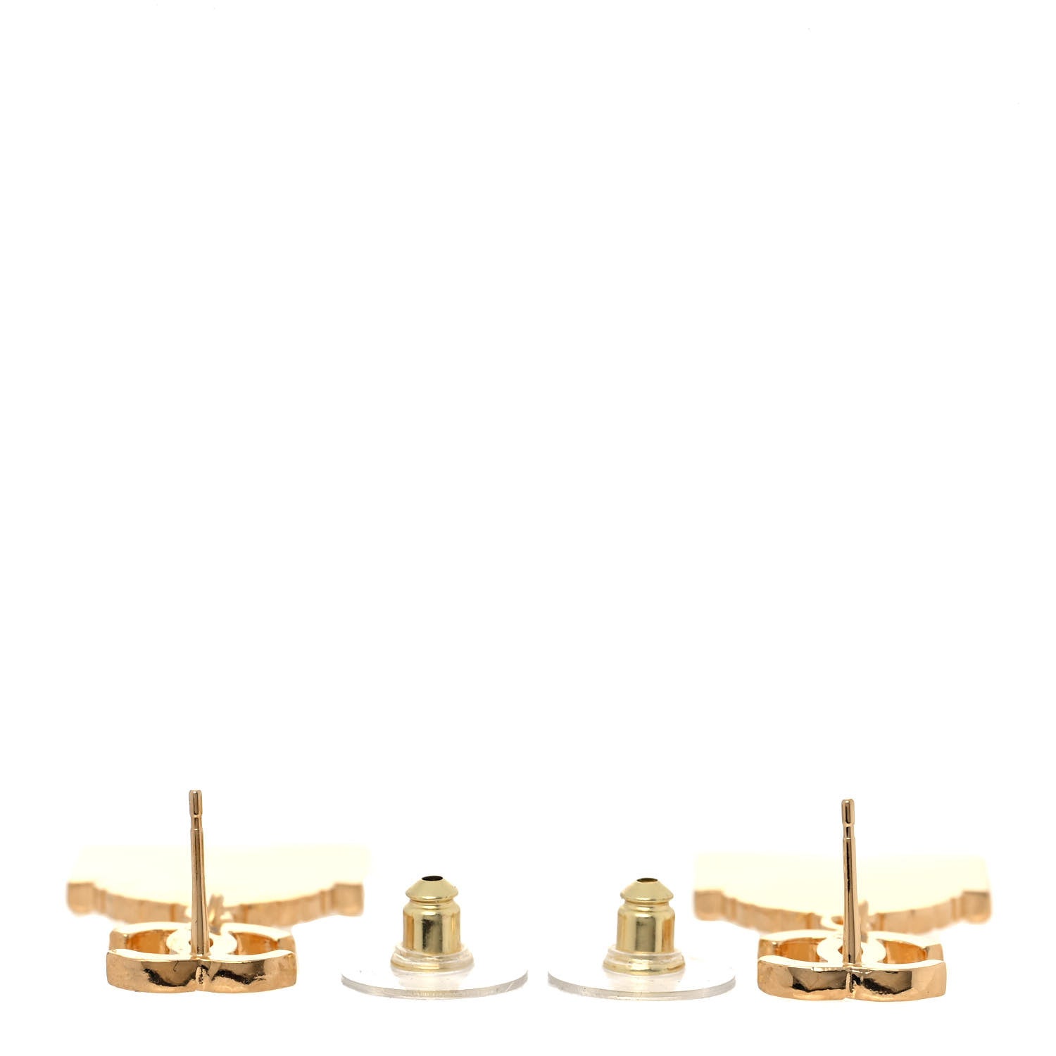Chanel Metal CC Rue Cambon Drop Earrings Gold 3 of 5