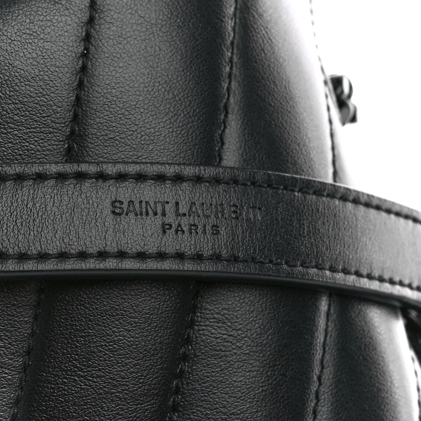 Calfskin Y Quilted Monogram Monochrome Medium Loulou Chain Satchel Black