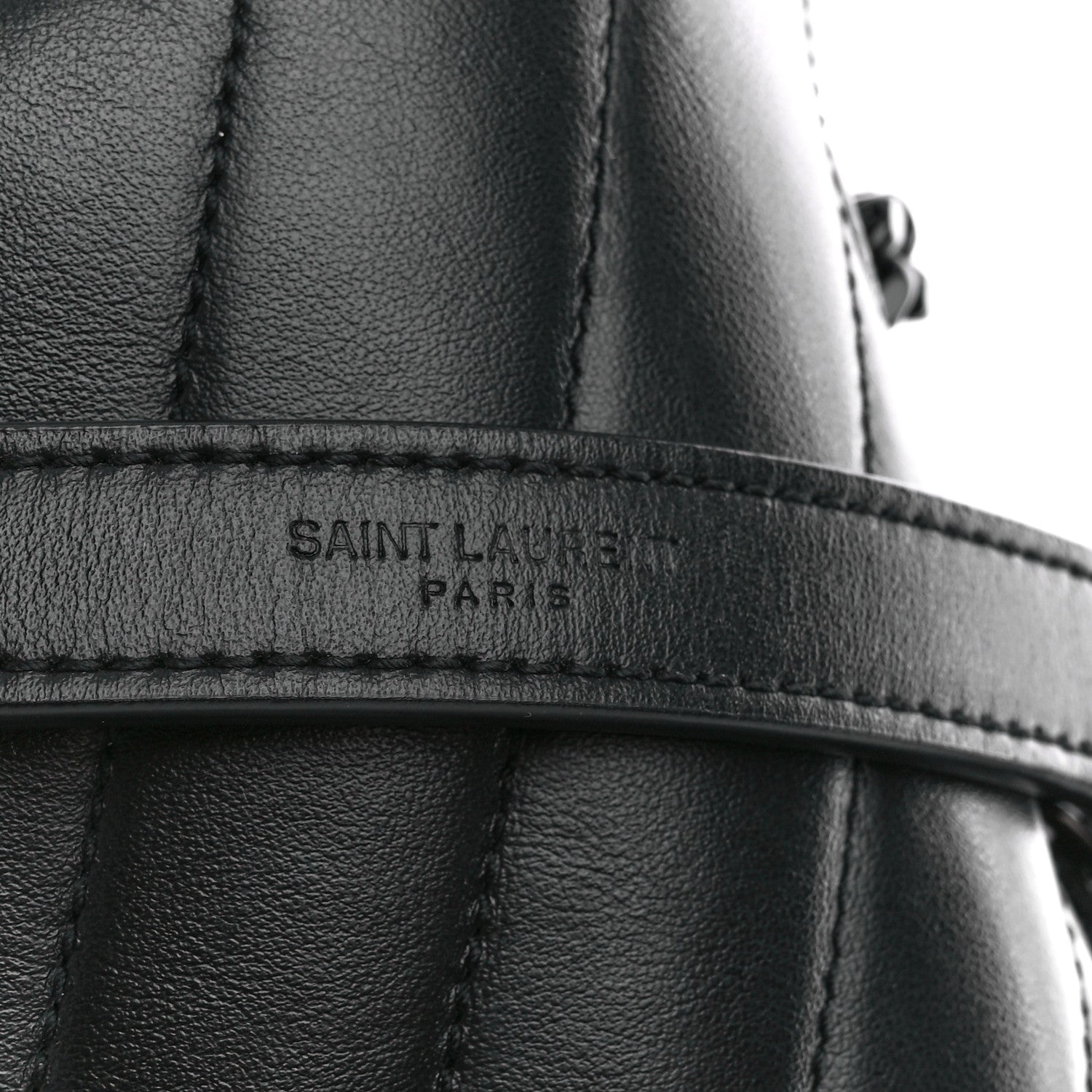 Saint Laurent Calfskin Y Quilted Monogram Monochrome Medium Loulou Chain Satchel Black 9 of 12