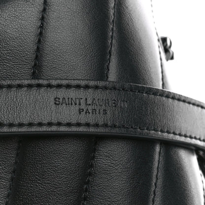 Saint Laurent Calfskin Y Quilted Monogram Monochrome Medium Loulou Chain Satchel Black 9 of 12