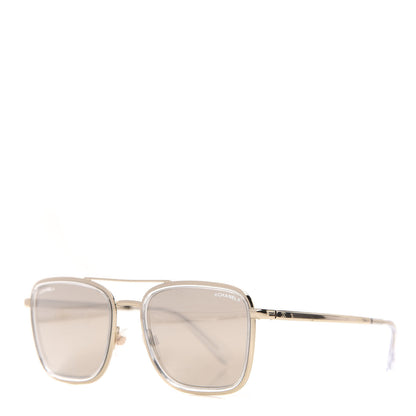 Chanel Pilot Sunglasses 4241 Gold 1 of 8