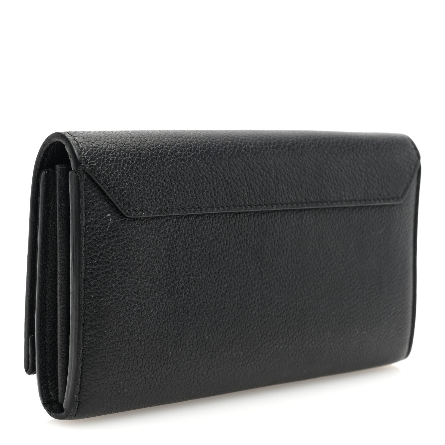 Louis Vuitton Calfskin Lockme II Wallet Black 3 of 9