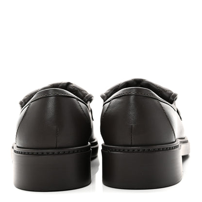 Chanel Lambskin Quilted CC Turnlock Loafers 37 Dark Brown 6 of 10