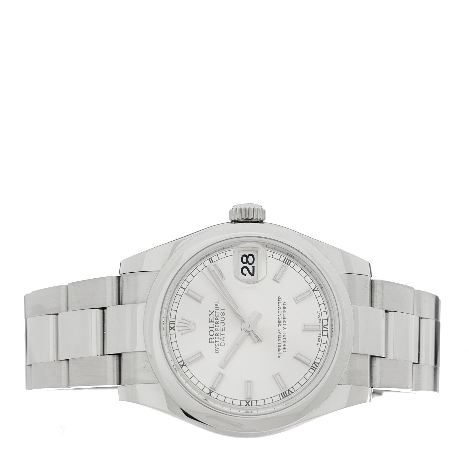 Rolex Stainless Steel 31mm Oyster Perpetual Datejust Watch Silver 178240 2 of 4