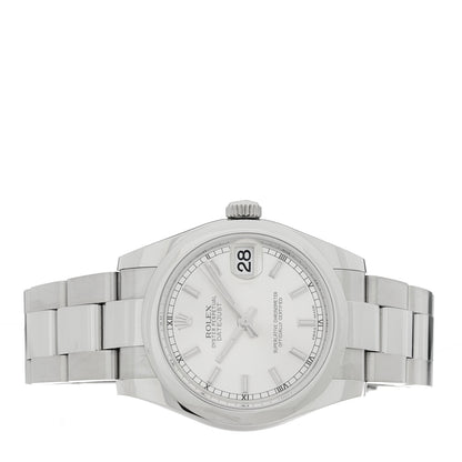 Rolex Stainless Steel 31mm Oyster Perpetual Datejust Watch Silver 178240 2 of 4