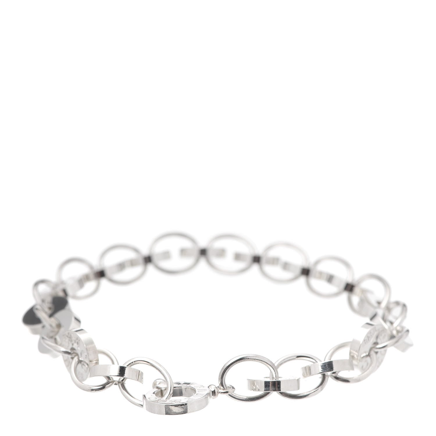 Tiffany Sterling Silver 1837 Circle Bracelet 3 of 4
