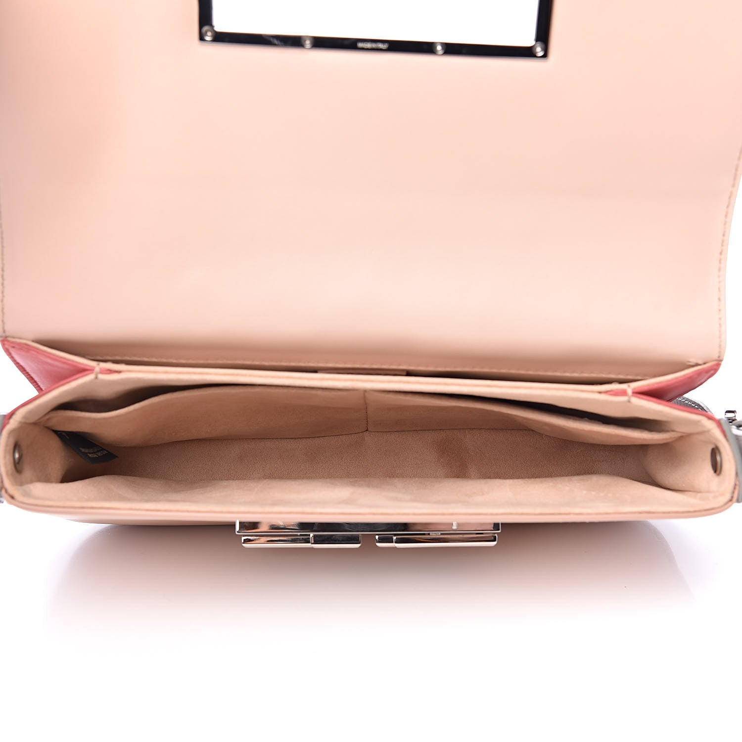 Fendi Vitello Dolce Crystal 3Baguette Shoulder Bag White Pink 5 of 12