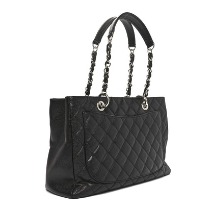 Chanel Caviar Quilted Grand Shopping Tote GST Black 3 of 10