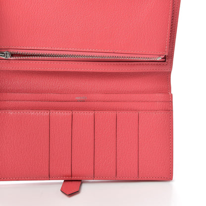 Hermes Chevre Mysore Bearn Gusset Wallet Rose Azalee 5 of 6