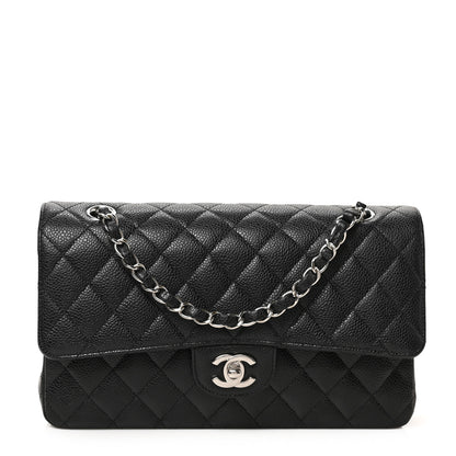 Chanel Caviar Quilted Medium Double Flap Black 1 of 9