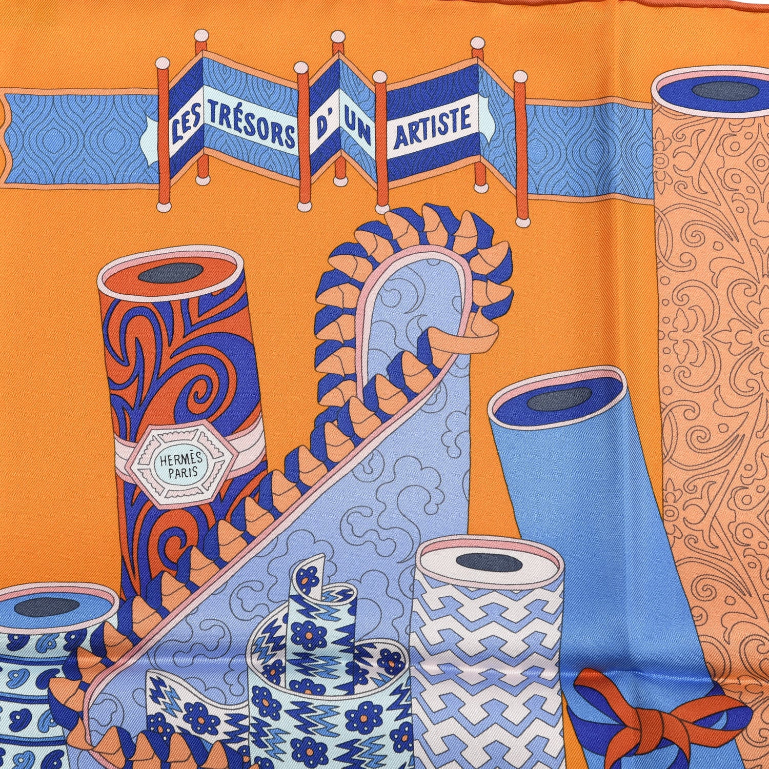 Hermes Silk Les Tresors D Un Artiste Scarf 90 2 of 3