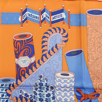 Hermes Silk Les Tresors D Un Artiste Scarf 90 2 of 3