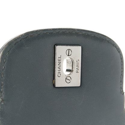 Chanel Lambskin Quilted Jumbo Coco Loop Flap Grey 6 of 13