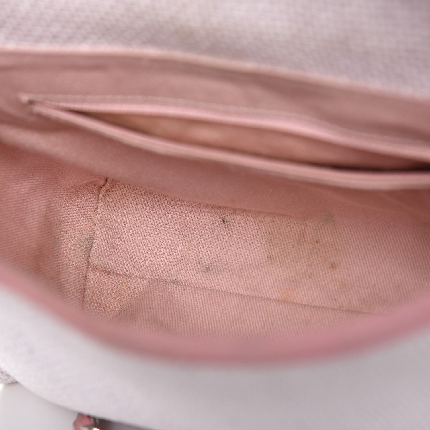 Chanel Woven Straw Raffia Small Deauville Messenger Light Pink 8 of 17